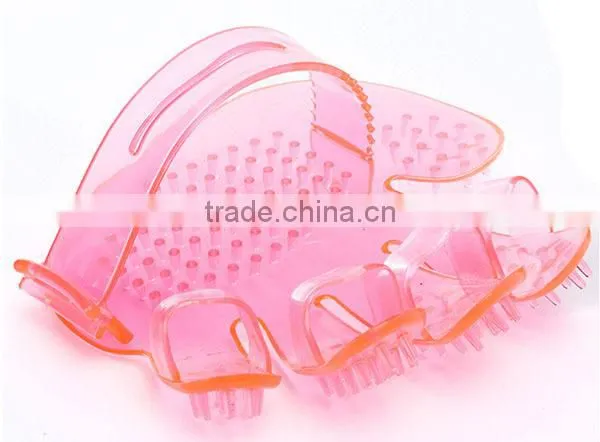 Silicone Dog Cat Pet Grooming Wash Brush Hand Wearable Food Grade photo-3