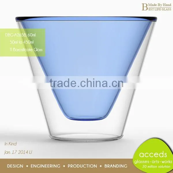 Double Wall Glass Mug Cup for Hot Milk Tea Coffee photo-5