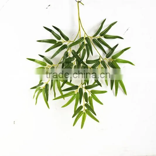 SJ070907 Artificial Plastic Hanging Lucky Bamboo Leave photo-5