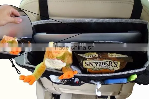 Front and Seat Back Storage Back Seat Tray Car Organizer photo-6