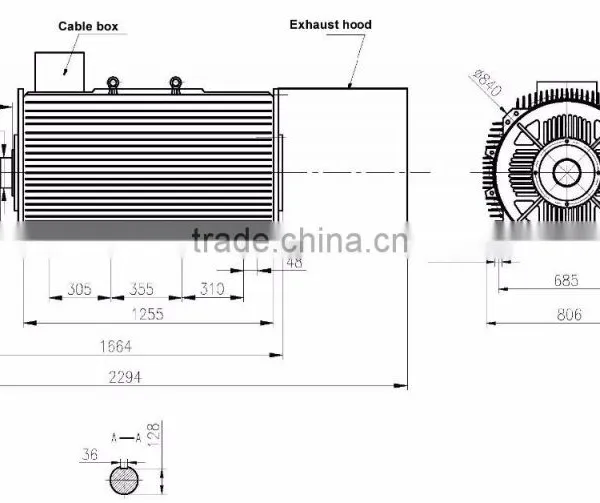 300kw 350RPM Permanent Magnet Generator PMG for Horizontal Wind Turbines photo-2