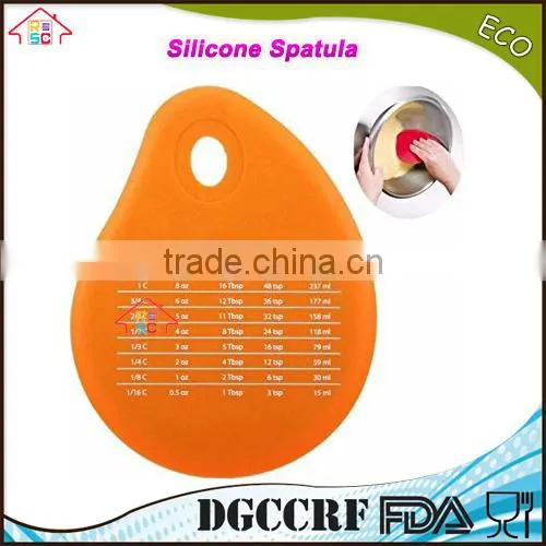 NBRSC Silicone Pastry Cutter Cream Measuring Unit Silicone Bowl Scraper Pot Pan Cleaning Baking Kitchen Tool photo-6