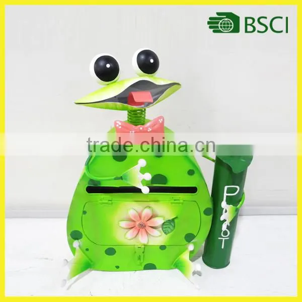 Metal Frog Mailbox Outdoor Item Good Price