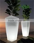 China Factory LED Luminous Plastic Plant Pot Wonderful Tall LED Flowerpot Color Changing LED Flower Pot photo-5