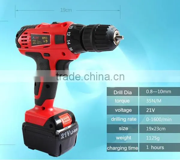 21v High Torque Multifunction Cordless Drills Power Tools photo-3