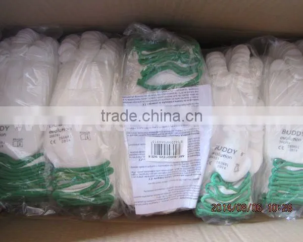 White Mini PVC Dots Gloves13 Gauge Nylon Gloves With Cotton Yarn Polyester Seamless Working Gloves photo-5
