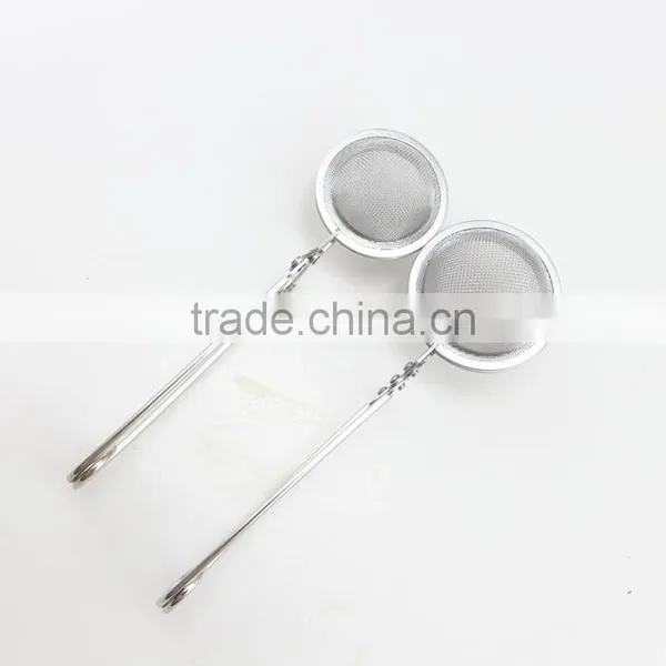 2-Size Stainless Steel Tea Tools Snap Mesh Tea Ball Infuser Strainer photo-3