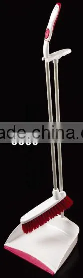 High Quality Plastic Long Handle Broom With Dustpan Sets photo-3
