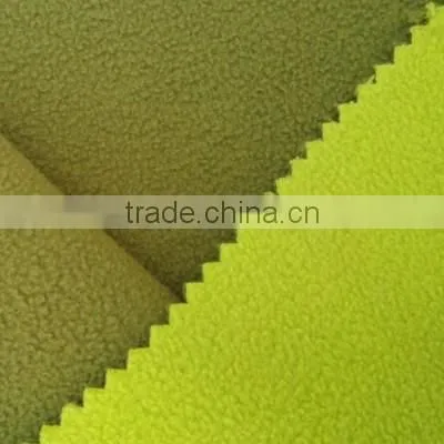 Army Green 144F/100D One Side Anti-pilling Polar Fleece Bond Deep Green Polar Fleece for Outdoor Clothing