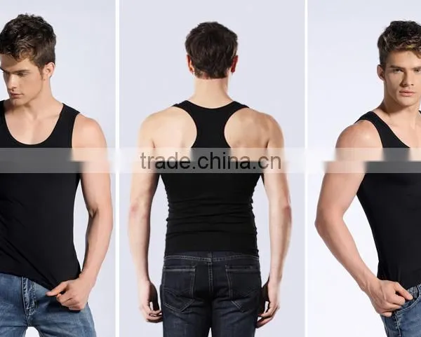 Bodybuilding Clothing Athletic y Back 95%cotton+5%spandex Stringer Plain Tank Top Men photo-4