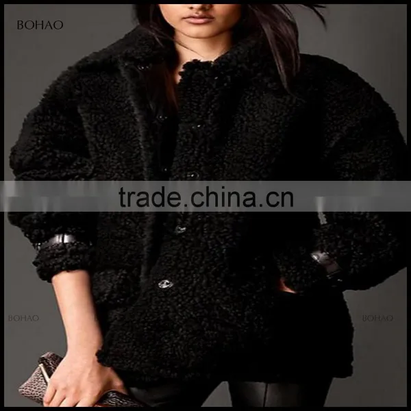 Usa Made in China Wholesale Price Pattern Coats Faux Fur Popular Winter Warm Short Cross Winter Jackets photo-2