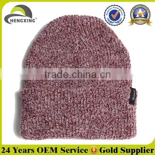Cheap Plain Hand Made Knitted Custom Wool Beanies photo-5