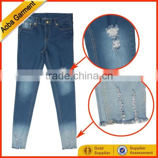 2015 New Collection Top Quality Women Latest Casual Denim Jeans