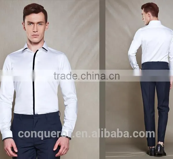 New Design Made to Measure Cotton Slim Men Shirt BSZ097 photo-2