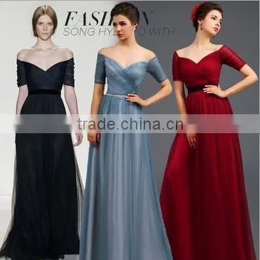 Elegant Long Sleeve Long Fashion Lady Dress photo-2
