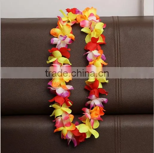 Hot Sale Party Decoration Hawaiian Flower Leis Artificial Fake Flower Garland for Sales 2016 photo-6