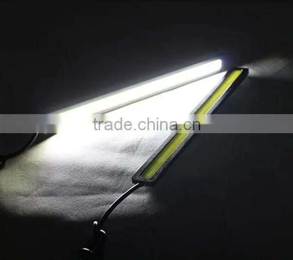 New Ultra-thin High-brightness LED Daytime Running Lights Waterproof Power Cars Running Lights White Yellow photo-5