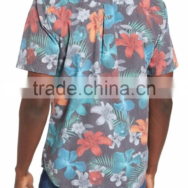 Vibrant Floral-print Men's Latest Formal Easy Shirt photo-2