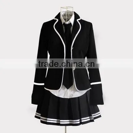 Juqian 2016 Custom High Class Bulk School Suits Colours Beautiful Korean High School Uniforms Wholesale photo-6