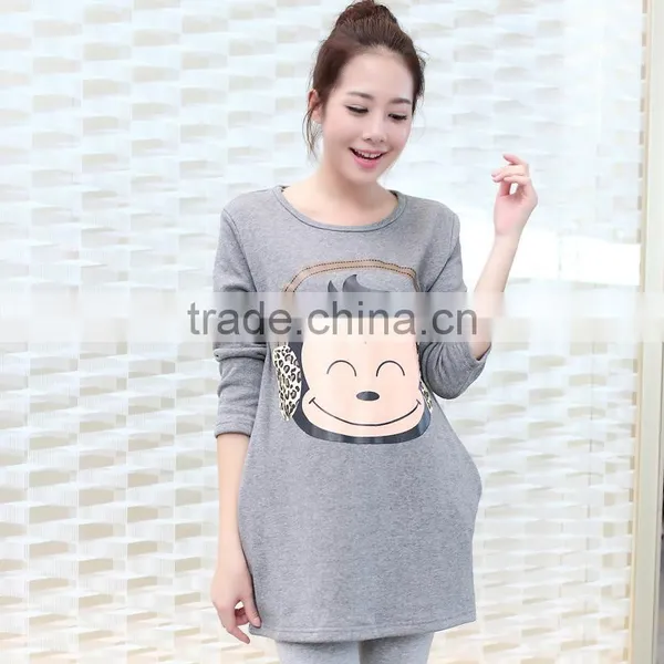 Pregnant Women Sweater,long Sleeves Hoodies, Varies Printing Sweaters photo-3