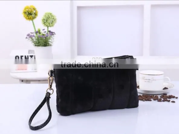Women Fashion Faux Rex Rabbit Fur Latest Design Clutch Bags photo-4