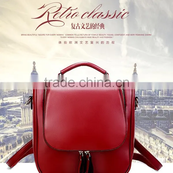 Leather Backpacks Women's Casual Fashion Leather Backpack photo-5