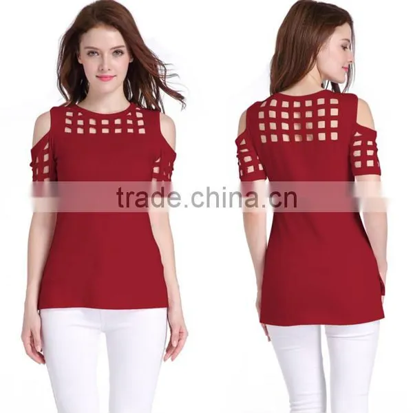Sexy Women Dry Fit Plain T-shirts Directly From Factory V-neck Blank T-shirts photo-5