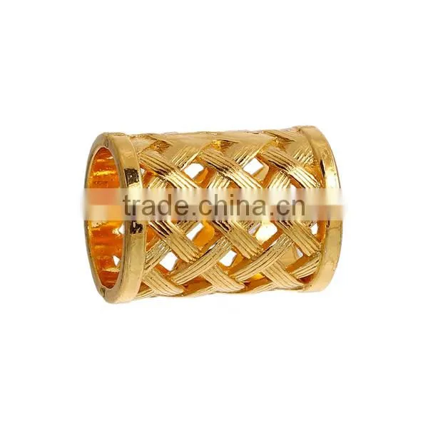 Wholesale Cylinder Gold Plated Zinc Based Alloy Bails For Scarves photo-3