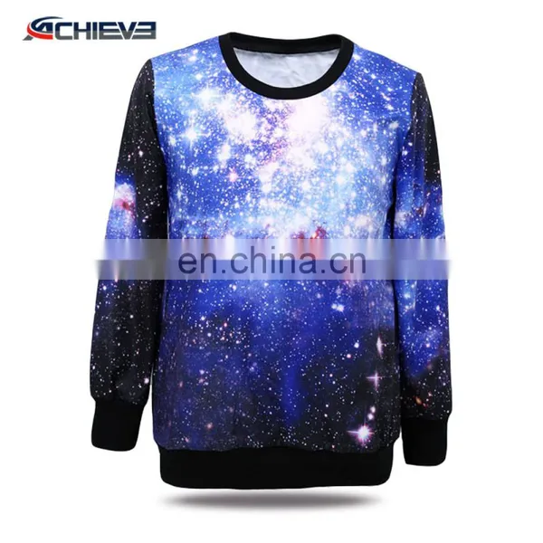 2017 Fashion High Quality 3D Digital Print Sweater for Men