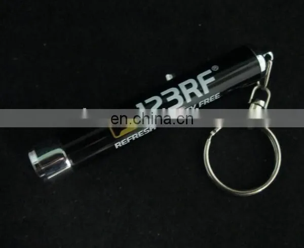 Multicolor Mini Logo Projector Logo Keyring Led Light Keychain photo-5