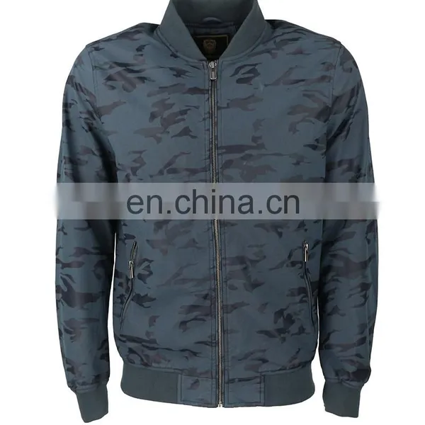 2017 OEM Service Supply Type Camouflage pu Leather Jacket Men photo-2