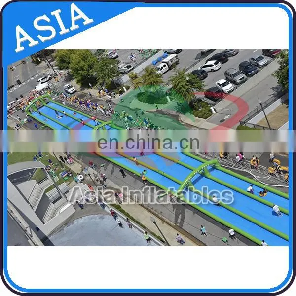 Summer Inflatable Sport 200m Double Lanes Inflatable Slip N Slide In Street photo-2