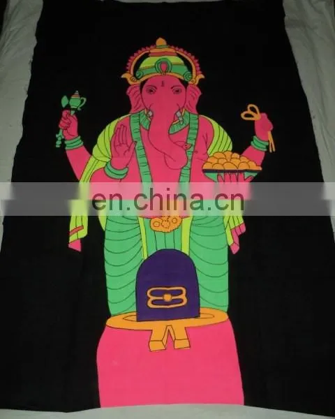 Hand Painted FLORECENT INDIAN GODS PRINTED WALL HANGINGS photo-4