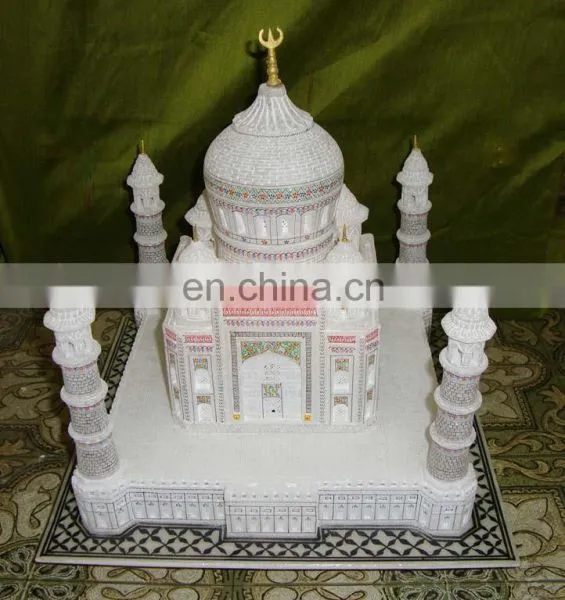 Indian Handcrafted Decorative Marble Taj Mahal Miniature