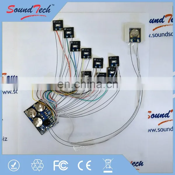 Logic ICs Type Programmed Sound Module and Fiber Optics for Magainze Insert photo-3