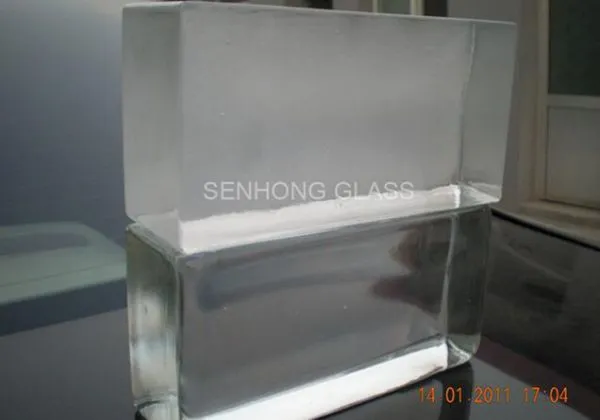 Clear Frosted Solid Transparent Glass Brick