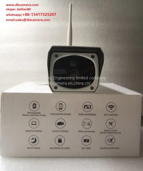 1920X1080p 2MP Solar Wireless 64G SD IP Camera With Two Ways Audio and APP of Smart Mobile photo-4