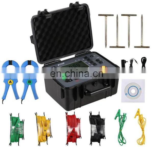 Digital Earth Resistance Tester Ground Resistance Meter Soil Resistivity Test photo-2