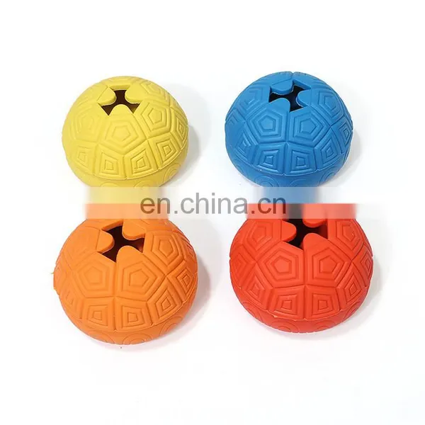 New Design Food Dispenser Turtle Shell Ball Rubber Cat Toy photo-2