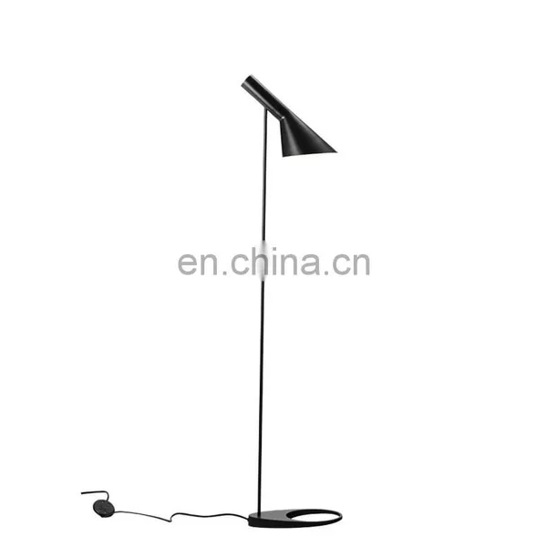 Modern Iron Adjustable Shade Stick Floor Lamp With Reading Light photo-3