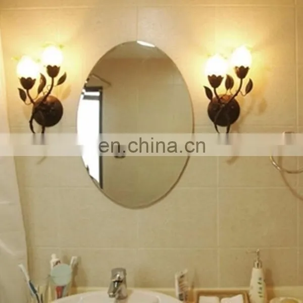 Custom Shape Wall Mounted Blue Bronze Tinted Mirror Glass photo-4