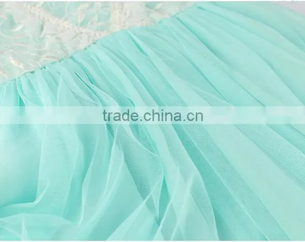 China Supplier Blue Fancy Dresses for Baby Girl Cotton Dresses photo-4