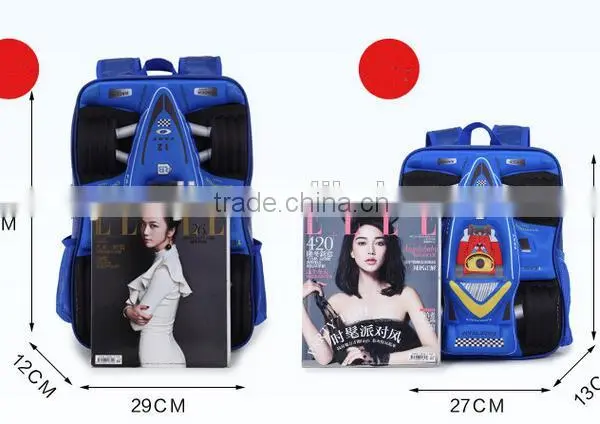 Children Cartoon 3d Cars School Backpack Book Bags photo-6