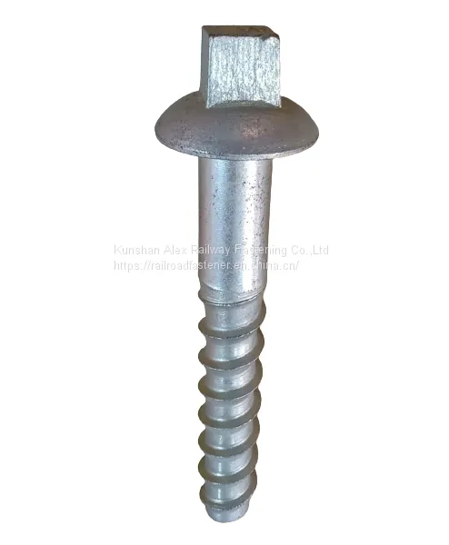 Railroad Coach Screw Spike Used Mostly on Ballasted Tracks at Open Sections photo-2