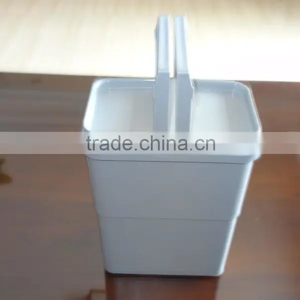 8L Plastic Trash Can With Lid and Handle, Waste Bin, Garbage Can photo-4