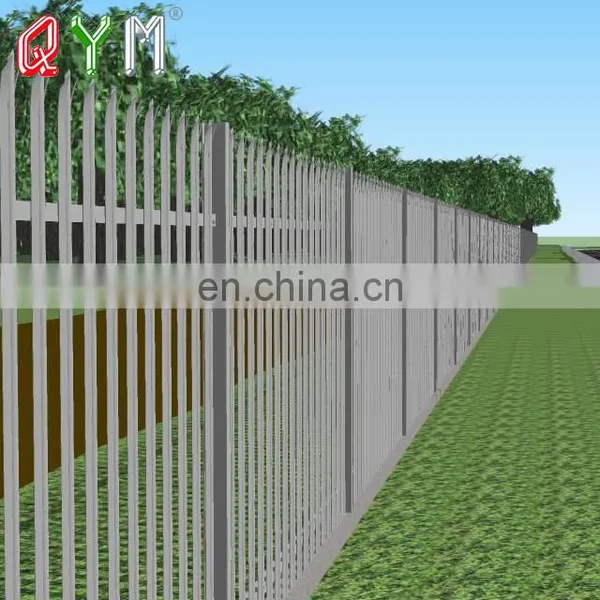 China Products High Quality Polymer Coated Vinyl Wrought Iron Palisade Fence photo-5