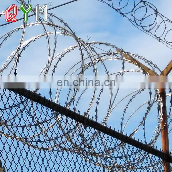 Helical Razor Wire Barbed Tape Concertina Razor Blade Wire photo-4