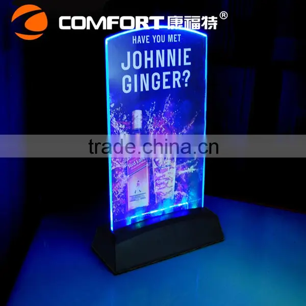 Special Price Promotional Lighted Club Led Menu Covers,led Menu Holder photo-3
