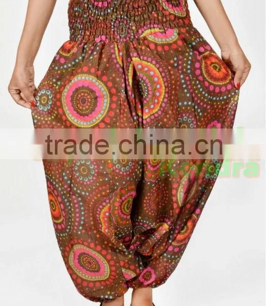 Indian Women Multicolored Printed Harem Pants Trousers Afghani photo-2