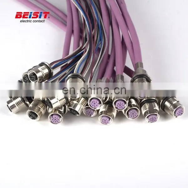 Wiring Harness Connector Types Auto Wiring Harness Electronic Female With Sensor Connector 500 Cycles IP67/IP68 M12A03FB0005 photo-4